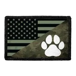 Pull Patch US Paw Flag Camo patch velcro