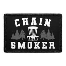 Pull Patch Chain Smoker patch velcro disc golf