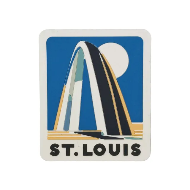 Vagabond Heart St. Louis magnet køleskabsmagnet 70 mm 3D gummi