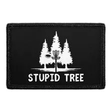 Pull Patch Stupid Tree patch med velcro 76x51 mm disc golf