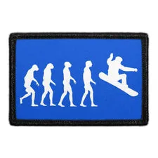 Pull Patch Snowboard Evolution velcromærke 76x51 mm