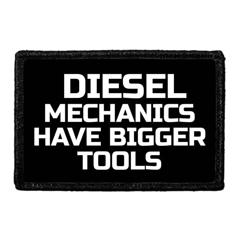 Pull Patch Diesel Mechanics Have Bigger Tools patch med velcro