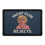 Pull Patch Yacht Club Rejects velcro patch slogan