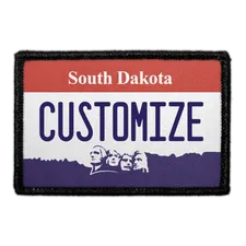 Pull Patch South Dakota License Plate patch personlig