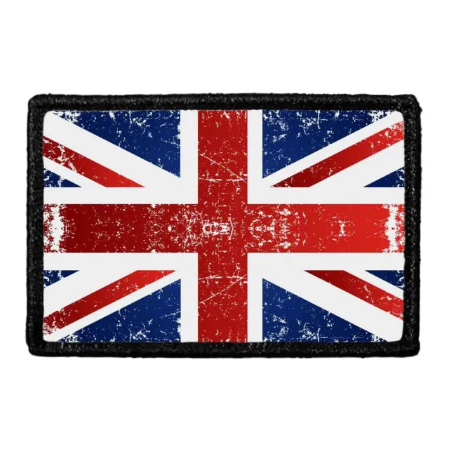 Pull Patch United Kingdom Flag Color Distressed patch