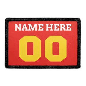 Pull Patch Customizable Jersey Red Yellow White patch 1 stk