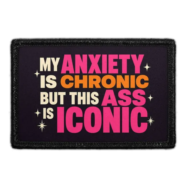 Pull Patch My Anxiety Chronic patch velcro sjov