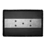 Pull Patch Honduras Flag patch sort hvid slidt