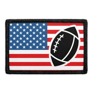 Pull Patch American Flag Football patch med velcro