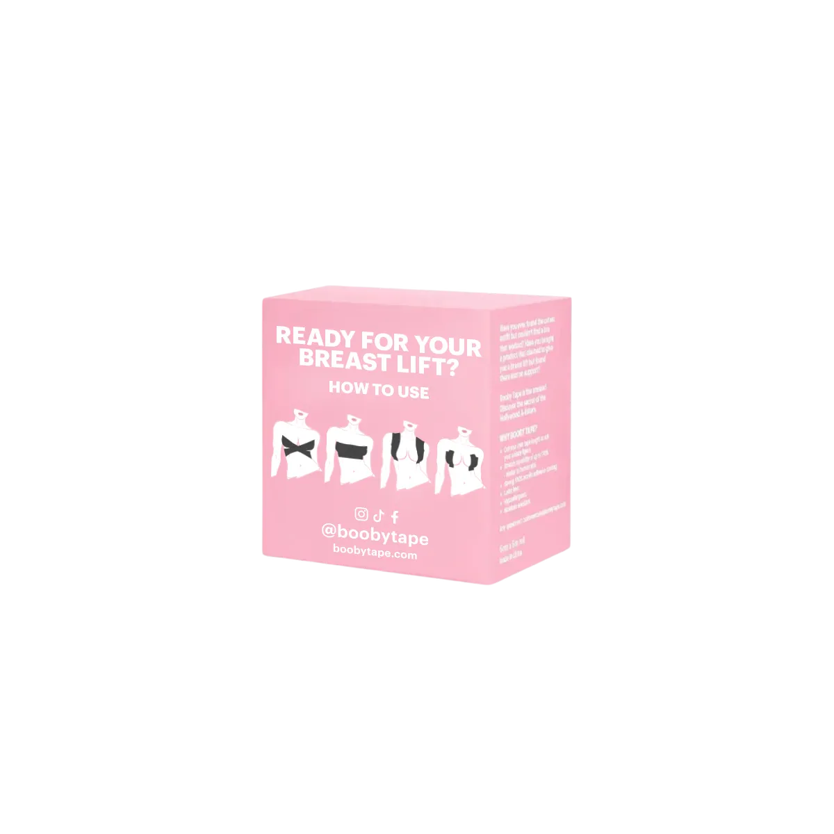 Booby Tape Extra Wide brysttape sort ekstra bred