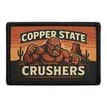 Pull Patch Copper State Crushers mærke med krog 76 mm