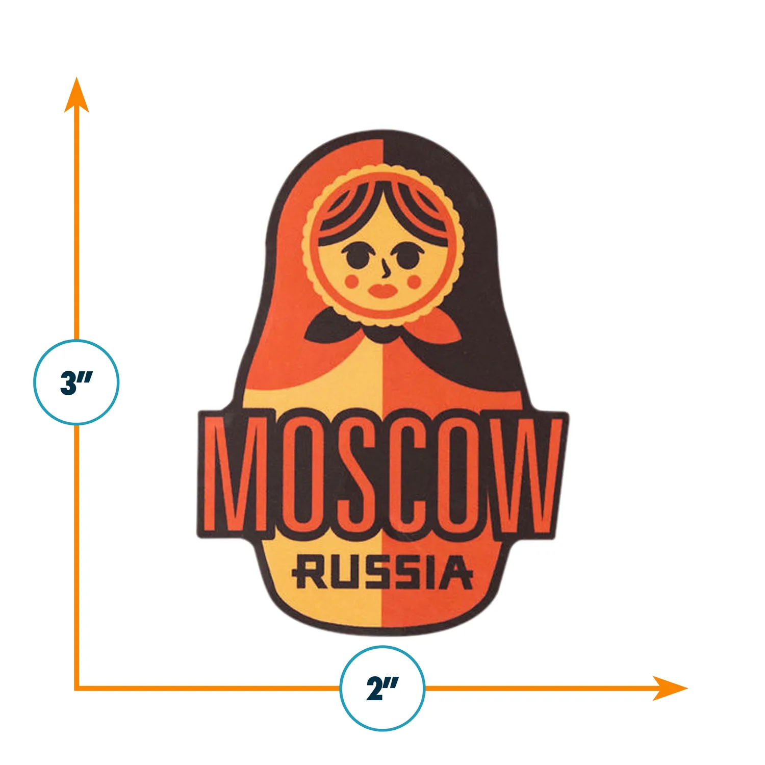 Vagabond Heart Moscow klistermærke matrjosjka