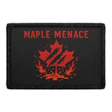 Pull Patch Maple Menace patch med velcro canada