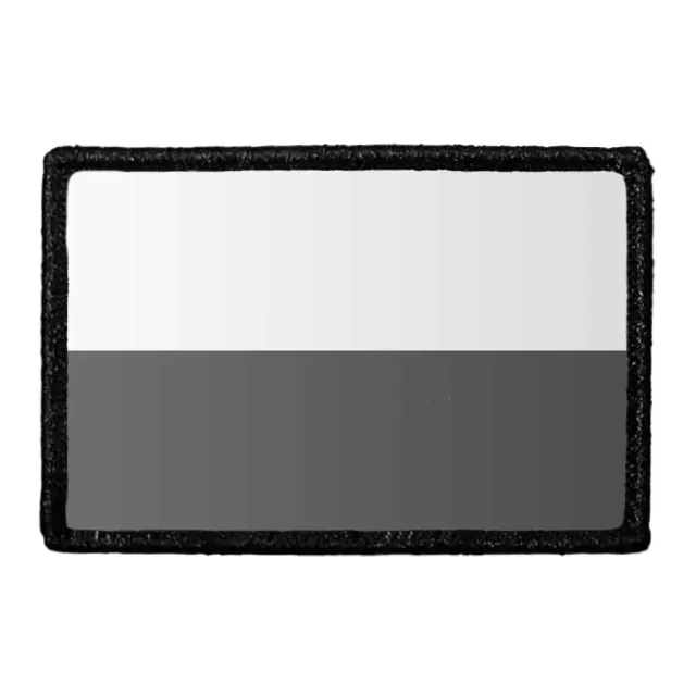Pull Patch Poland Flag patch sort/hvid velcro 1 stk