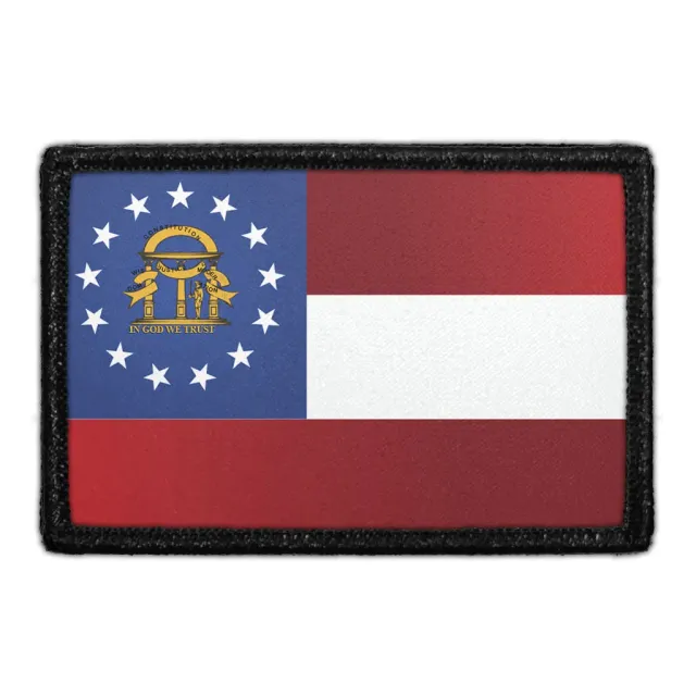 Pull Patch Georgia State Flag patch farve velcro