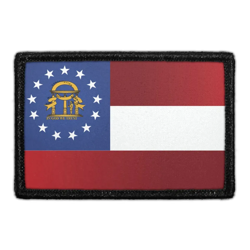 Pull Patch Georgia State Flag patch farve velcro