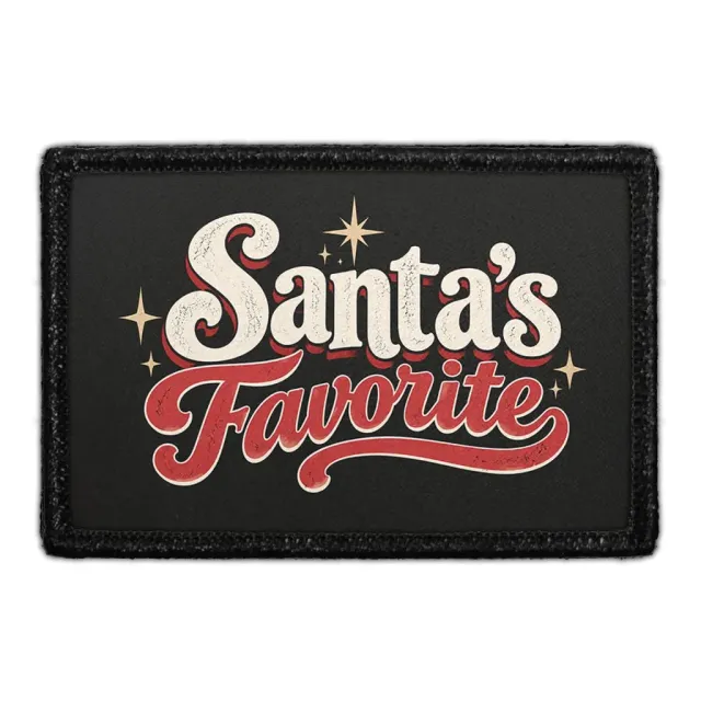Pull Patch Santa's Favorite patch 76x51 mm jul velcro
