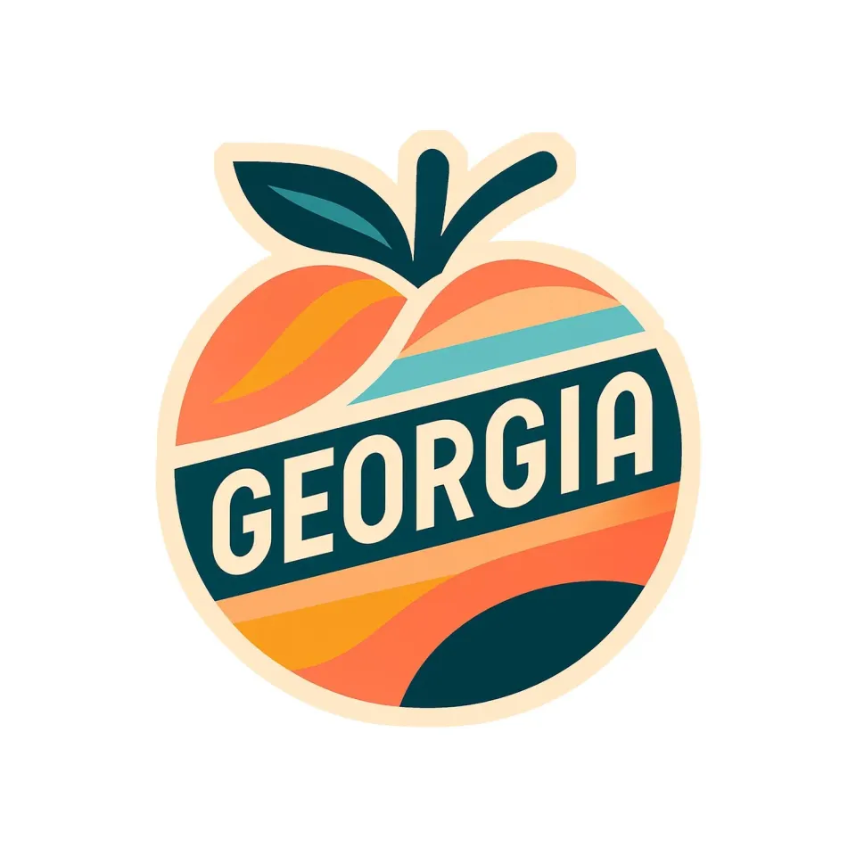 Vagabond Heart Georgia emalje pin USA