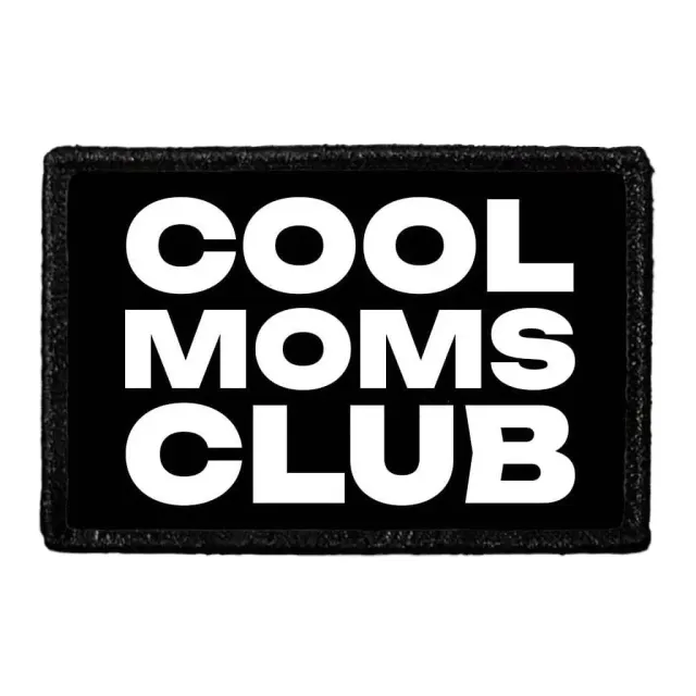 Pull Patch Cool Moms Club mærke velcro 76x51 mm