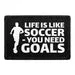 Pull Patch Life Is Like Soccer patch velcro 3x2