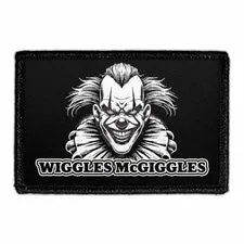 Pull Patch Wiggles McGiggles Scary Clown patch halloween