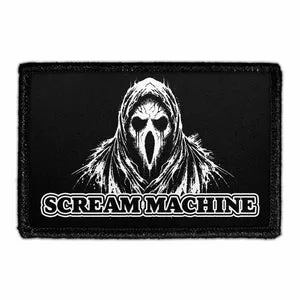 Pull Patch Scream Machine spøgelse patch 76x51 mm