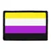 Pull Patch Nonbinary Pride Flag patch med velcro 7,6x5 cm