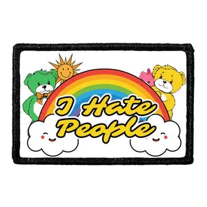 Pull Patch I Hate People Bears patch med velcro