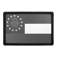 Pull Patch Georgia State Flag patch sort hvid