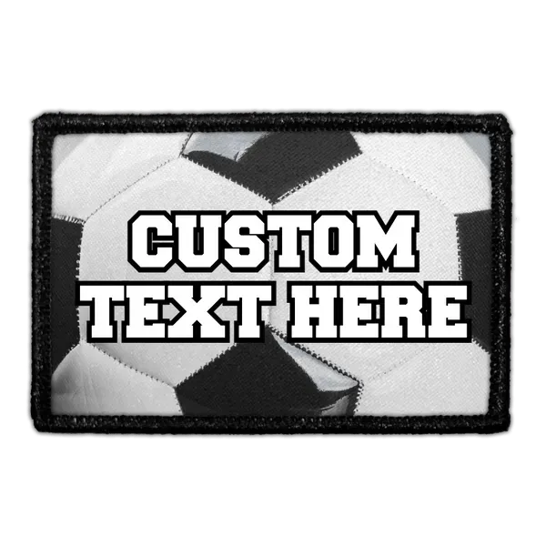 Pull Patch Custom Soccer patch 7,6x5 cm egen tekst