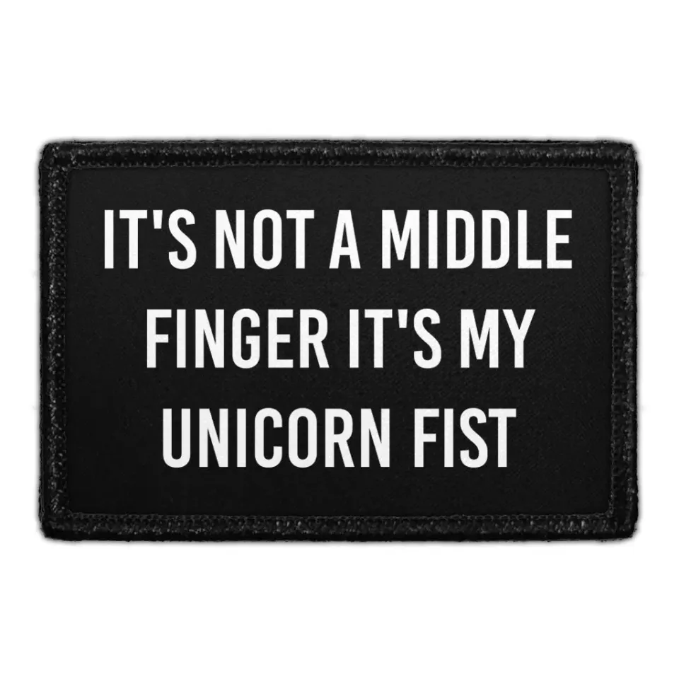 Pull Patch Unicorn Fist patch med velcro sjov
