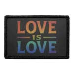 Pull Patch Love Is Love patch med velcro regnbue