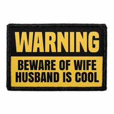 Pull Patch Beware Of Wife patch med velcro humor