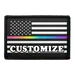Pull Patch LGBTQ+ US Flag custom patch med tekst