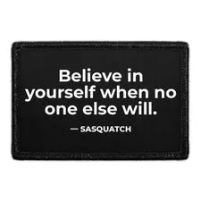 Pull Patch Sasquatch Believe velcropatch 76x51 mm motiv