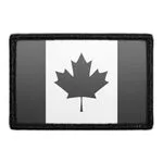 Pull Patch Canada Flag patch sort-hvid velcro