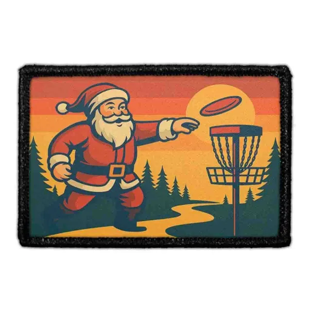 Pull Patch Disc Golf Santa patch med velcro