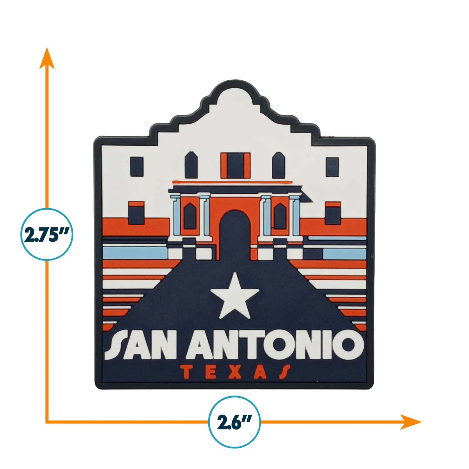 Vagabond Heart San Antonio kf8leskabsmagnet PVC