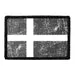 Pull Patch Denmark Flag velcromærke sort-hvid distressed