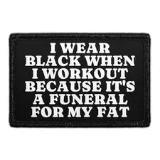 Pull Patch Wear Black Workout patch med velcro