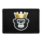 Pull Patch Gorilla With Crown patch velcro krone