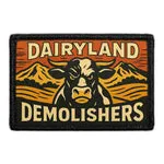 Pull Patch Dairyland Demolishers patch med velcro 76x51 mm