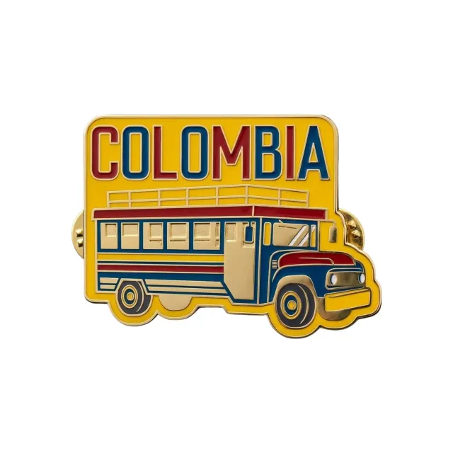 Vagabond Heart Colombia emaljepin 19x25 mm hård emalje