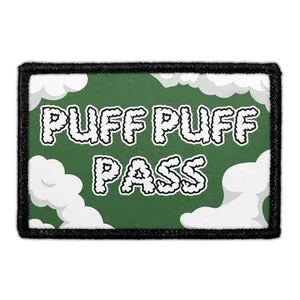 Pull Patch Puff Puff Pass patch med velcro