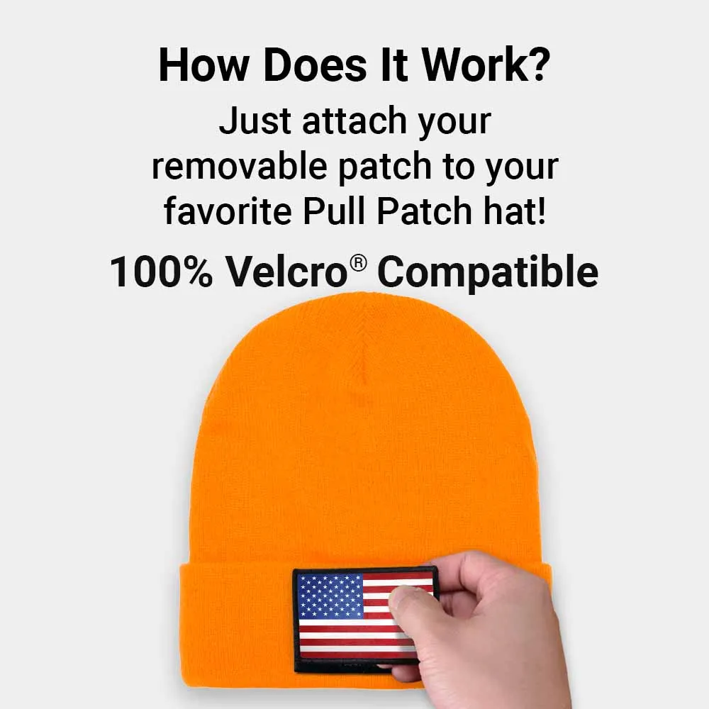 Pull Patch Premium Beanie Flexfit hue orange