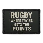Pull Patch Rugby Where Trying patch 3x2 sport