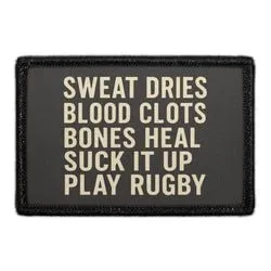 Pull Patch Sweat Dries Play Rugby patch 3x2 sport