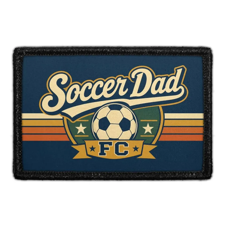 Pull Patch Soccer Dad FC velcromærke fodboldfar