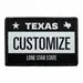 Pull Patch Texas License Plate patch personlig
