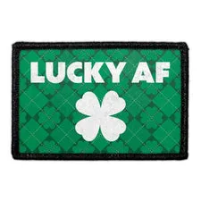 Pull Patch Lucky AF patch med velcro sort